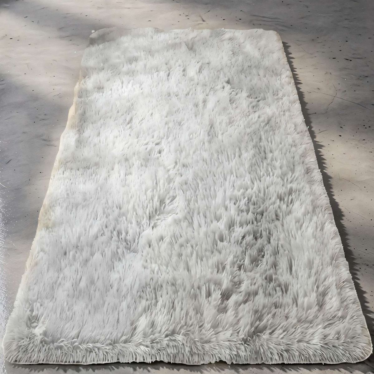 GENERICO - ALFOMBRA PELUDA 200X240  COLOR GRIS