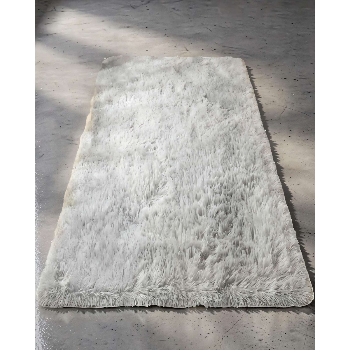 GENERICO - ALFOMBRA PELUDA 200X240  COLOR GRIS