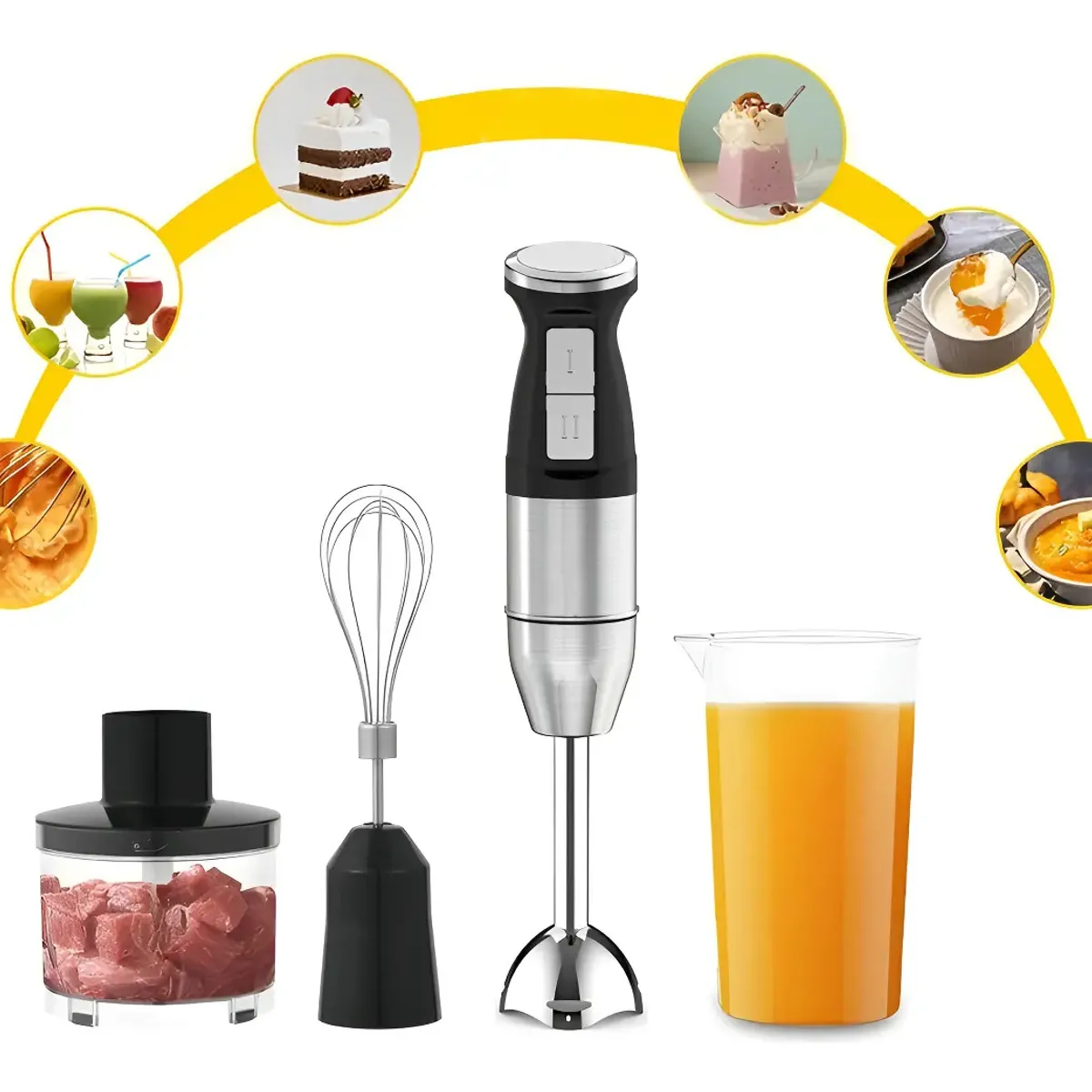 VIDA BUENAS - Batidora de Inmersión con Accesorios Completos