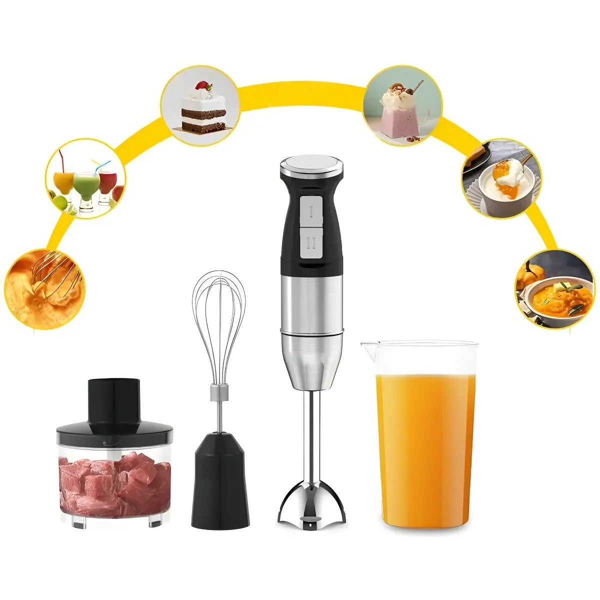 VIDA BUENAS - Batidora de Inmersión con Accesorios Completos