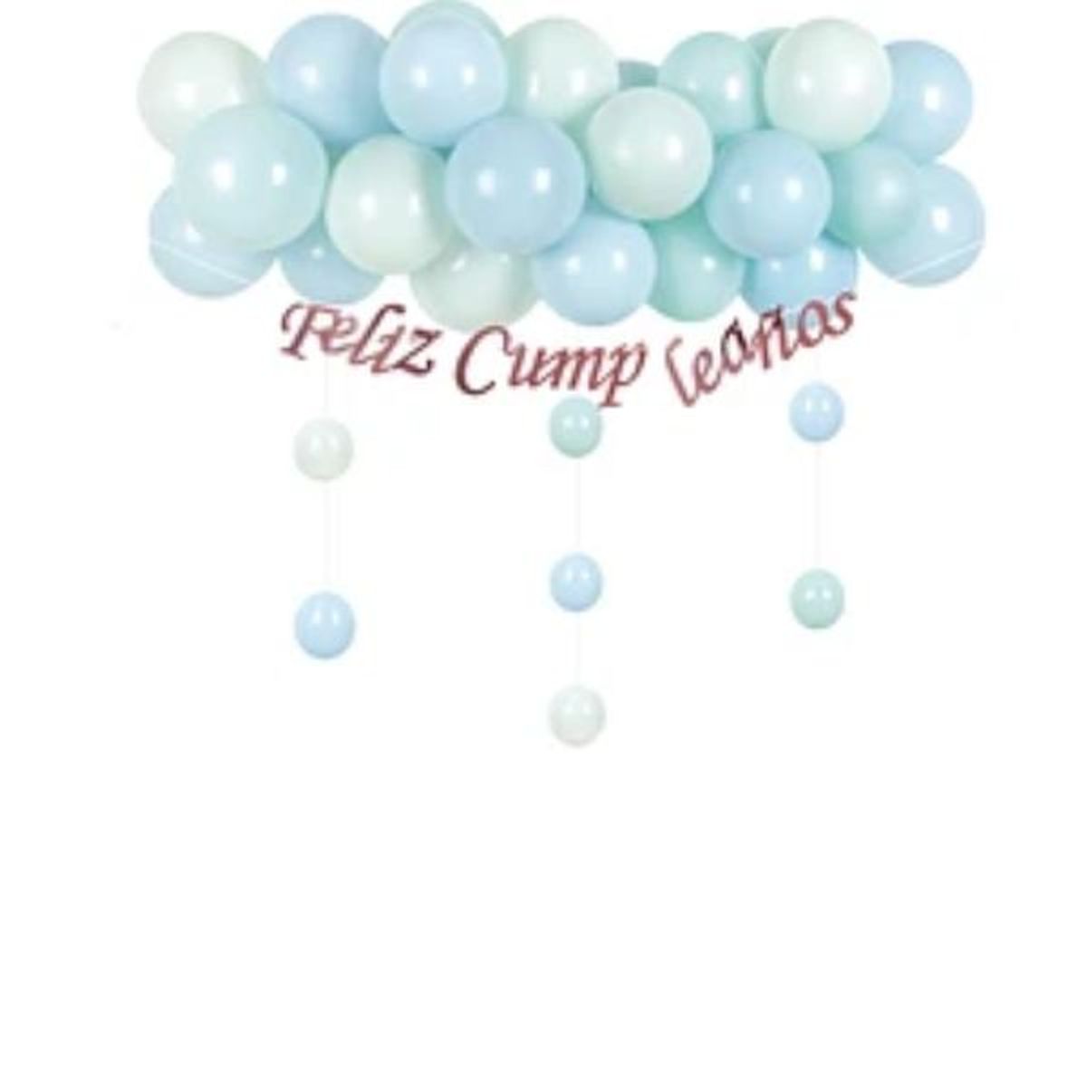 GENERICO - Set de globos de látex azul 36pcs