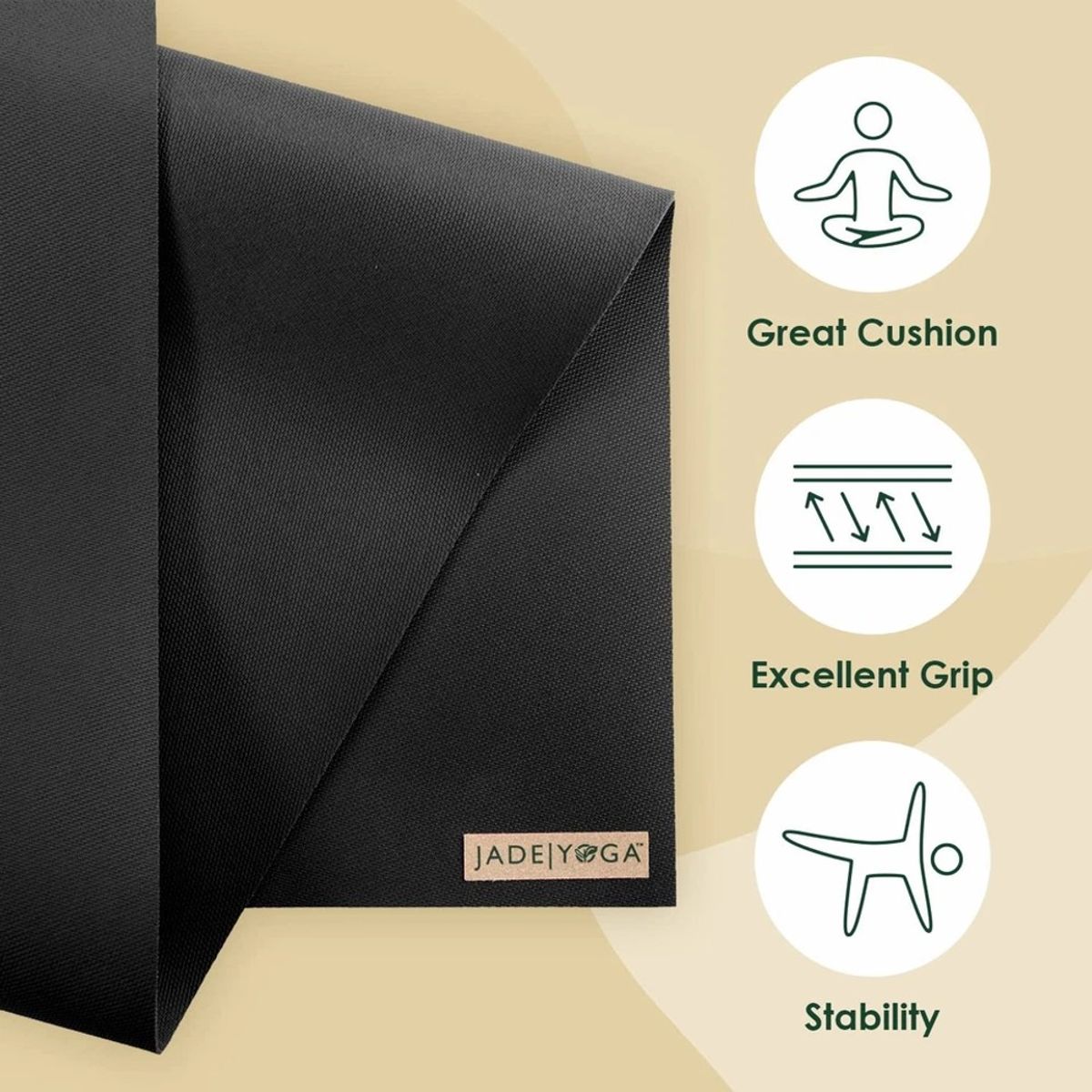 GENERICO - JADE YOGA VOYAGER  YOGA MAT 68" 1.5MM