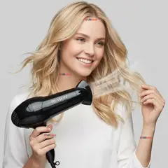 REVLON - Secador De Cabello Control Frizz 2000W Negro