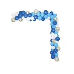 GENERICO - Arco orgánico de globos Azul 61pcs