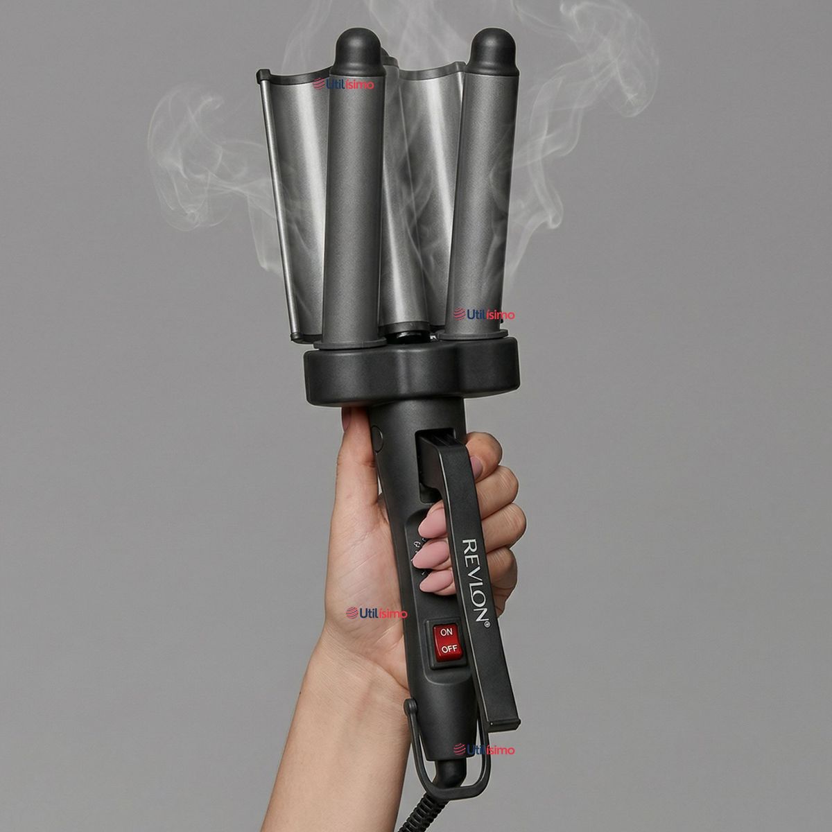 REVLON - Onduladora De Pelo Revlon Waver Jumbo De 3 Barriles 800W