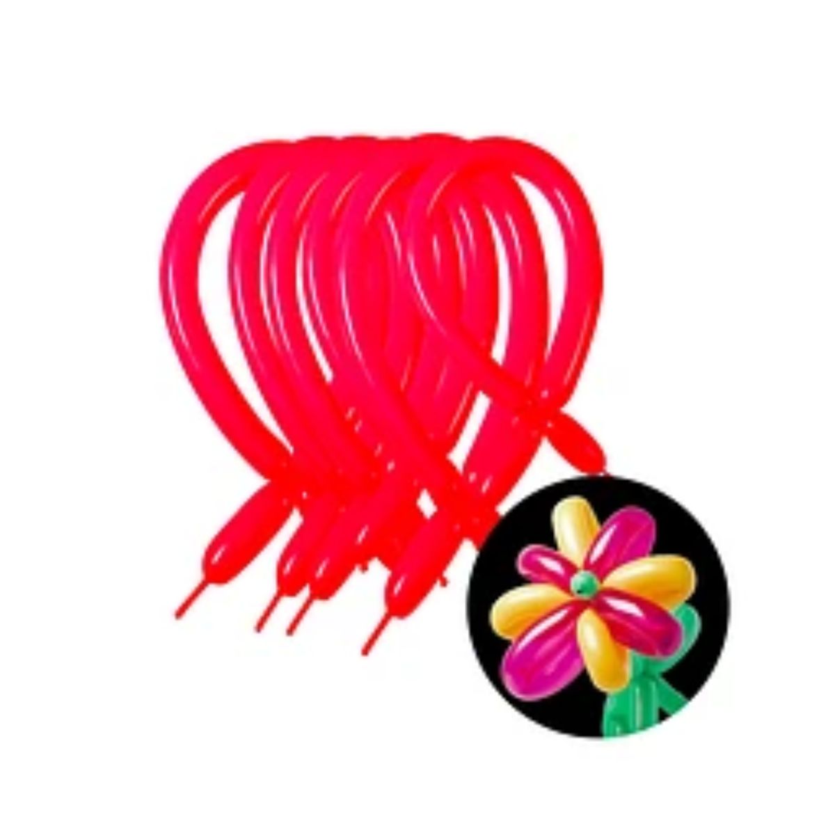 GENERICO - Globos largos rojos 15pcs 30cm