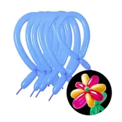GENERICO - Globos largos color azul 15pcs 30cm