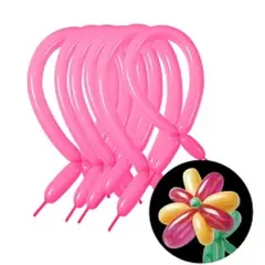 GENERICO - Globos largos rosa 30cm 15pcs
