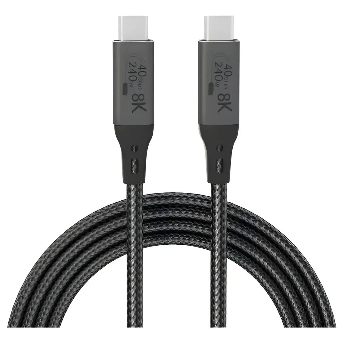 KUANGYE - Cable Usb4 Usb C 40gbs 240w 2m 8k Compatible Con Thunderbolt 4