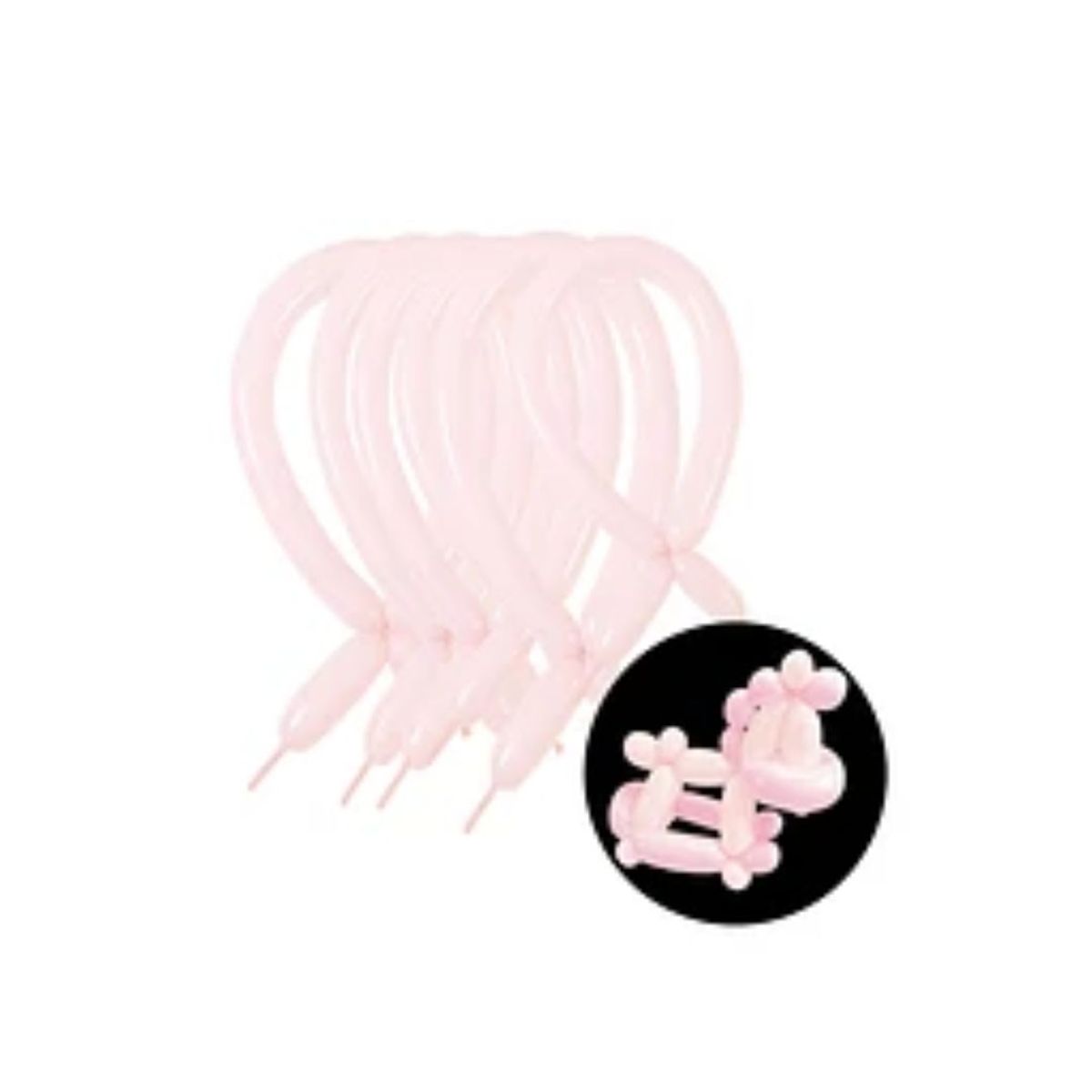 GENERICO - Globo de látex largos rosa claro 30cm 15pcs