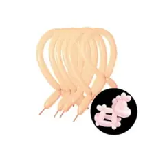 GENERICO - Globo de látex largos naranja claro 30cm 15pcs