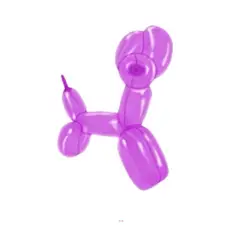 GENERICO - Globos largos 40pcs 28cm violeta