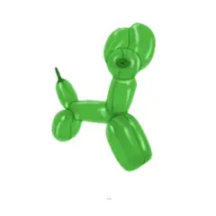 GENERICO - Globos largos 28cm verde oscuro