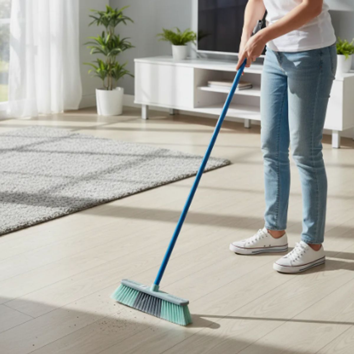 GENERICO - Escobillón Con Mango Escoba Completa Premium One One