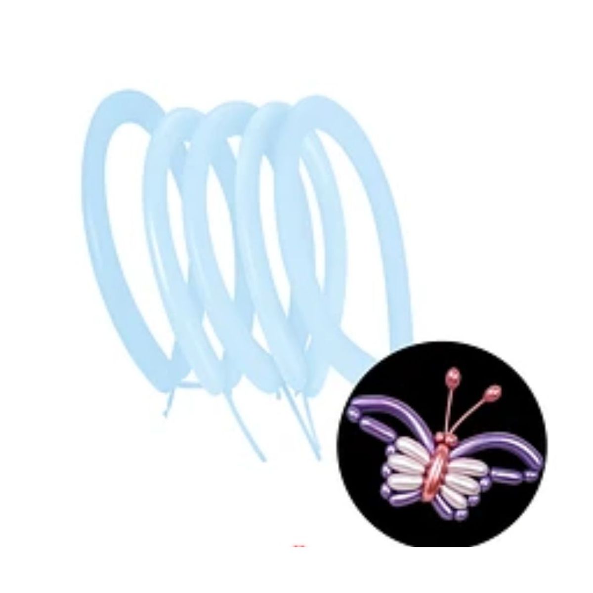 GENERICO - Globos Latex largo azul 30cm 40pcs