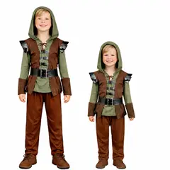 GENERICO - Disfraz Traje Robin Hood Cuentos Infantiles Dia Del libro Halloween Niños