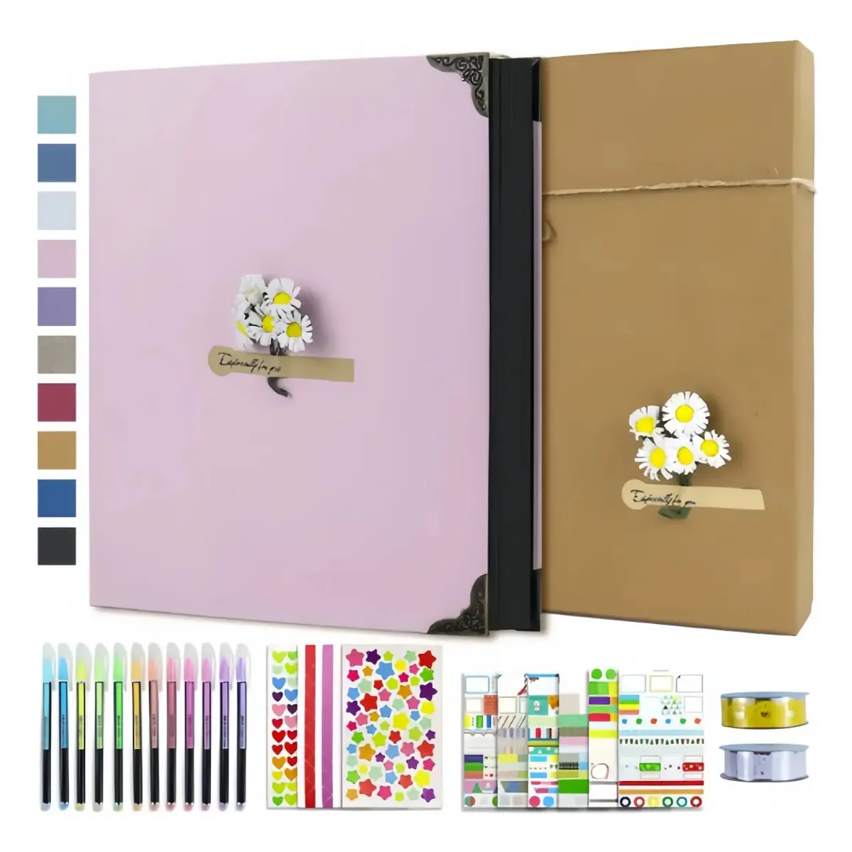 VIDA BUENAS - Álbum Fotográfico Con Scrapbook Pintura Escribir 60 Páginas