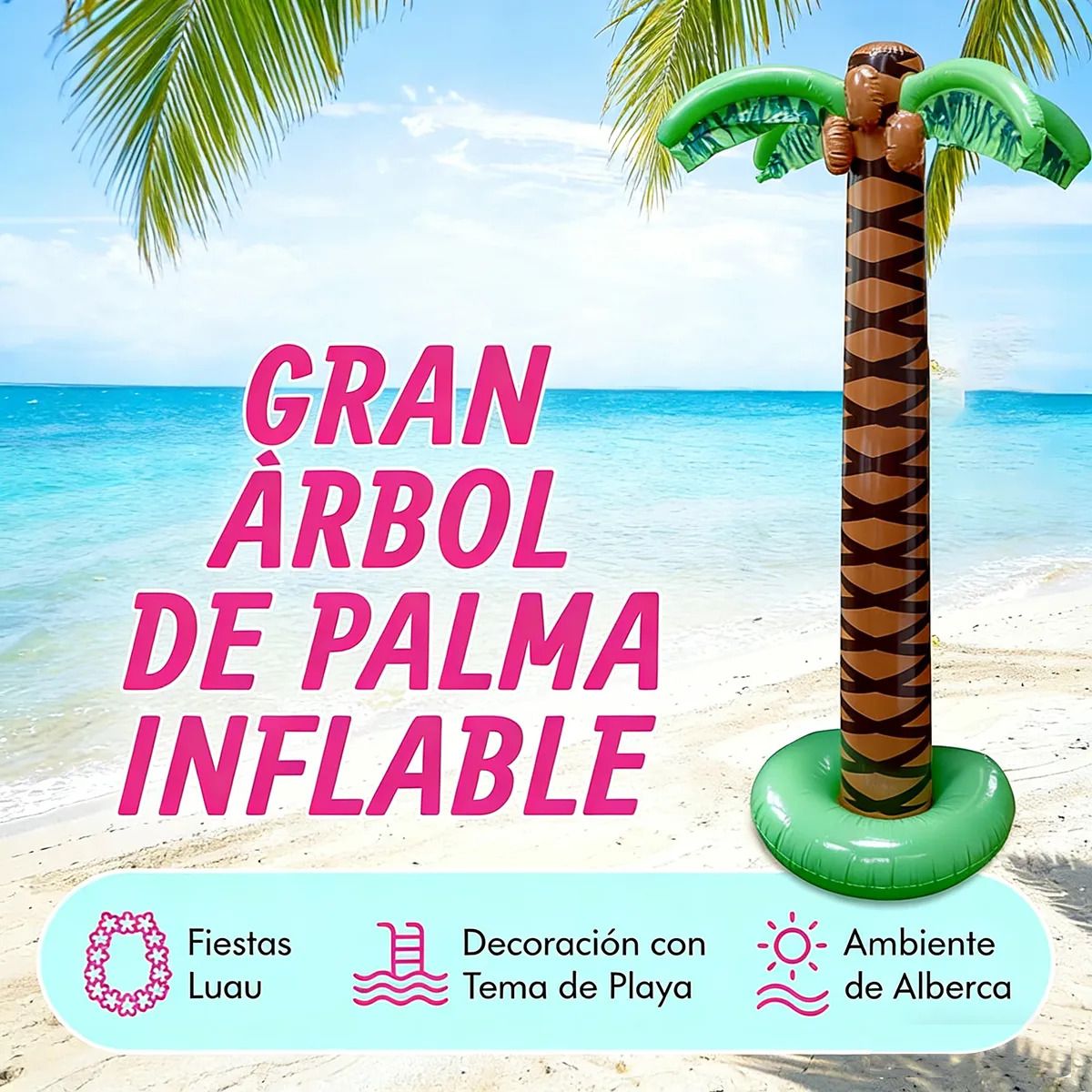 GENERICO - 158cm Palmera Inflable De Agua Piscina Niños Verano