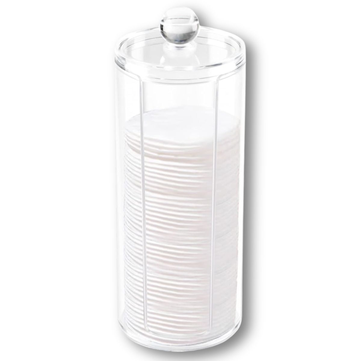GENERICO - Pack 3 Dispensador Organizador Acrílico Pétalos Algodón