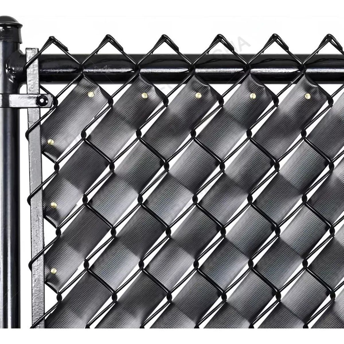 GENERICO - Cinta Plástica Cubre Cercos Para 3 M2 60 Metros 100 Broches
