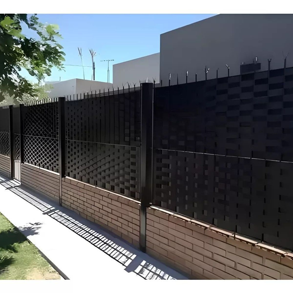 GENERICO - Cinta Plástica Cubre Cercos Para 3 M2 60 Metros 100 Broches