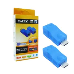 GENERICO - Extensor Conector Hdmi A Lan Rj-45 Hasta 30 Mts Y 1080 P