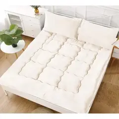 GENERICO - Cubre Colchón Acolchado Grueso Plaza y Media