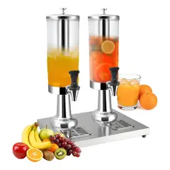 PASTELERIUSCL - Dispensador De Bebidas Doble Máquina Autoservicio Jugos 6L