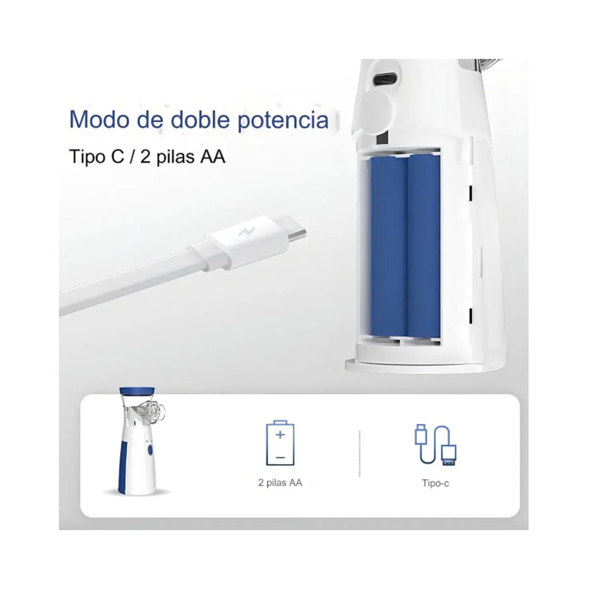 GENERICO - Nebulizador Portátil Terapia Niños Y Adultos Usb