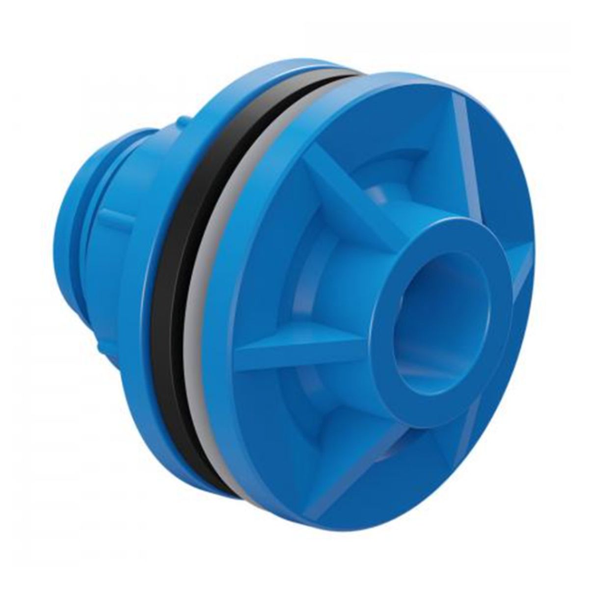 GENERICO - Set 3 Salida Estanque PVC CEM HI 20mm x Media Pulg Con Goma