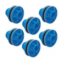 GENERICO - Set 6 Salida Estanque PVC CEM HI 20mm x Media Pulg Con Goma