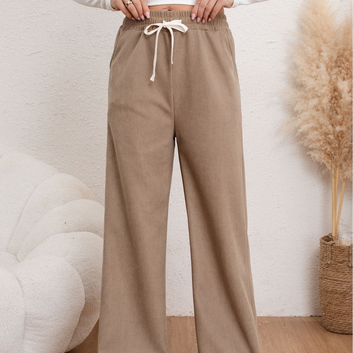 LOOK SHOP - Pantalón Mujer Recto Tito Alto. Wide. Colores 115