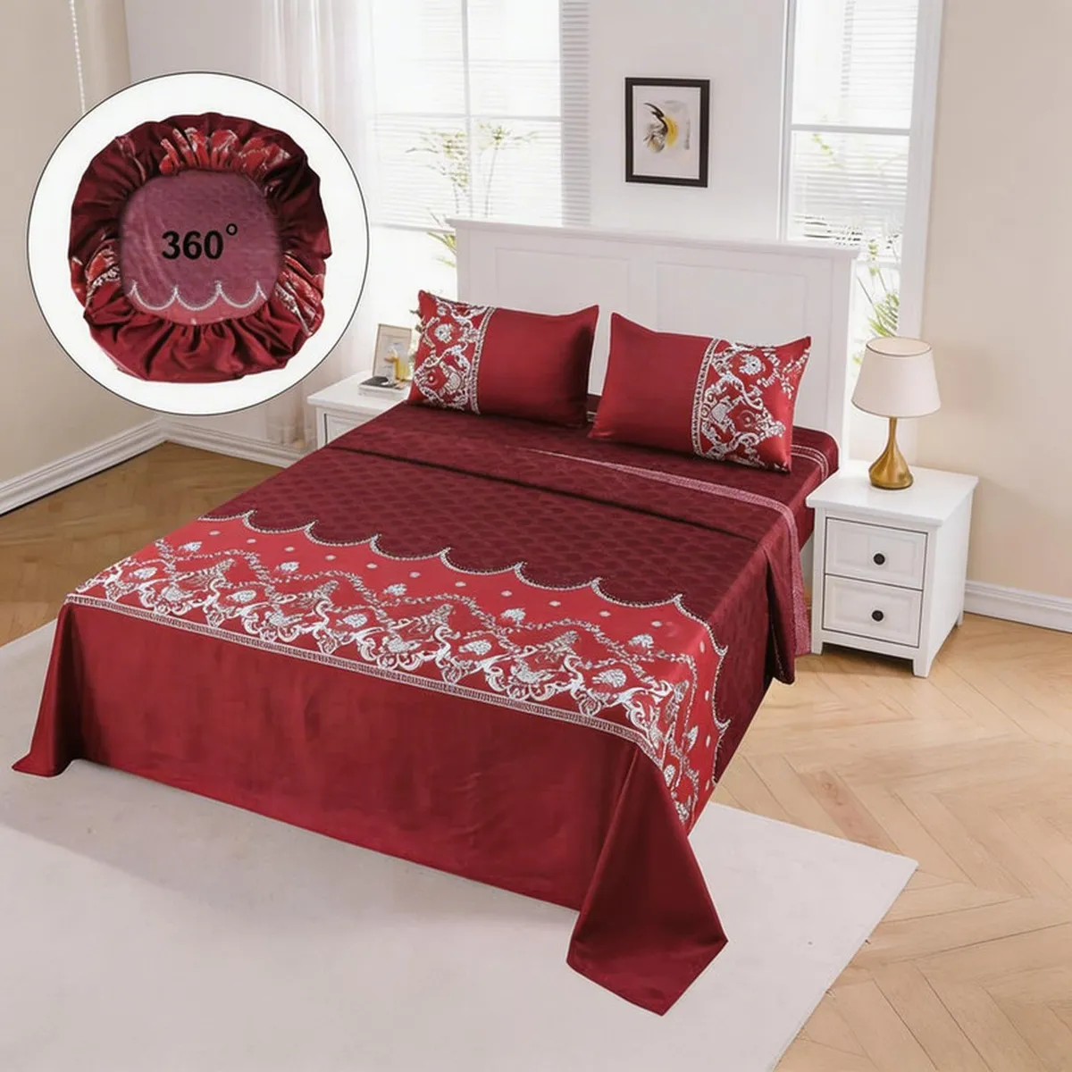GENERICO - Juego De Sabanas Genericas De 2 Plazas + 2 Fundas De Almohada - Multicolor - 2 Plazas