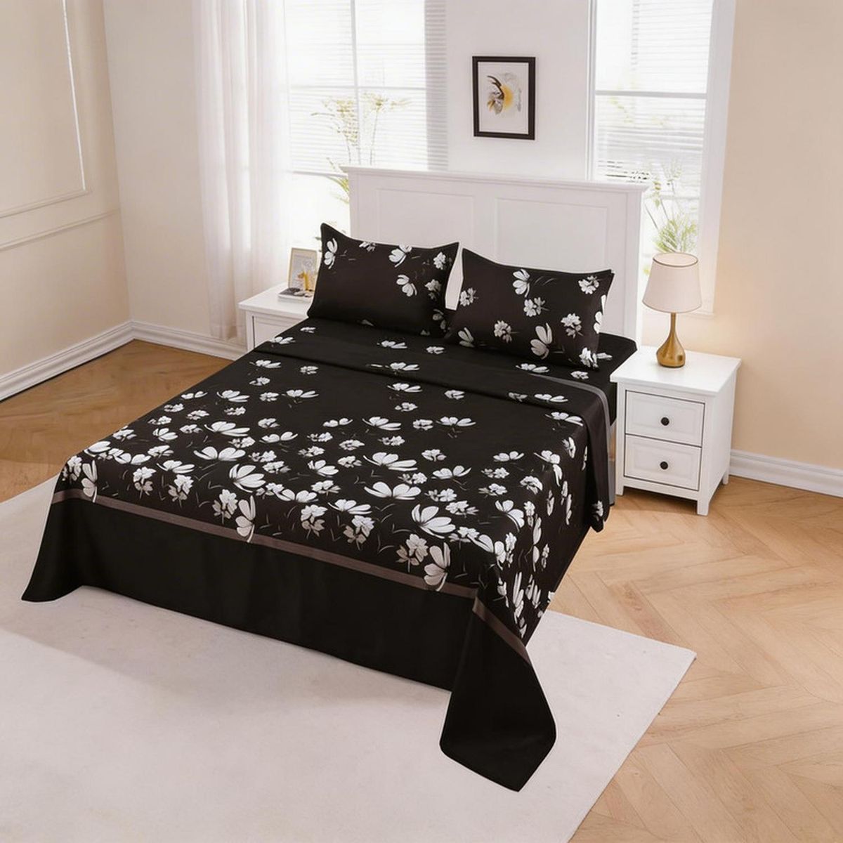 GENERICO - Juego De Sabanas Genericas De 1 Plaza + 1 Funda De Almohada - Multicolor - 1 Plaza