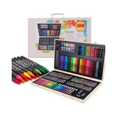 GENERICO - Maletín de Arte Premium 180 Piezas Estudio Creativo Completo