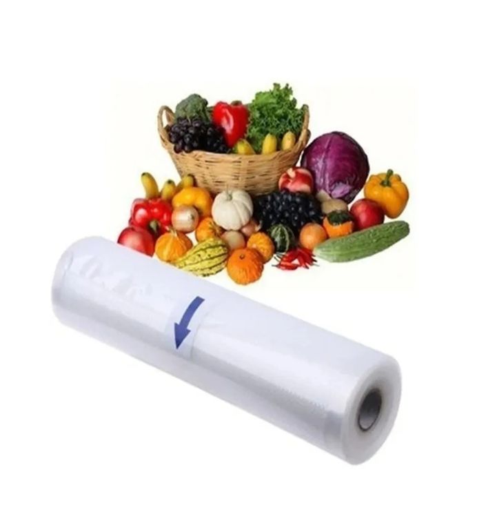 GENERICO Bolsa en Rollo para Sellado al Vacío 28cm x 5m Transparente para Alimentos