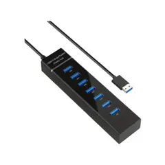 GENERICO - Hub USB 3,0 de 5Gbps, USB de Alta Velocidad 7 Puertos