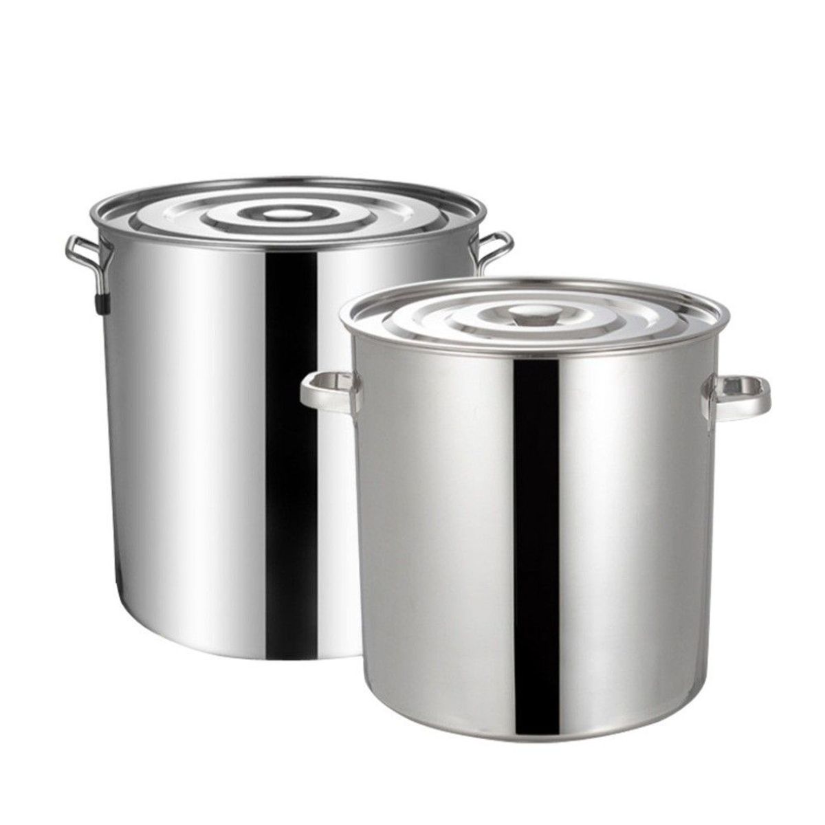 GENERICO - Olla Fondo Acero Inoxidable 35 Litros Espesor 2mm Gruesa