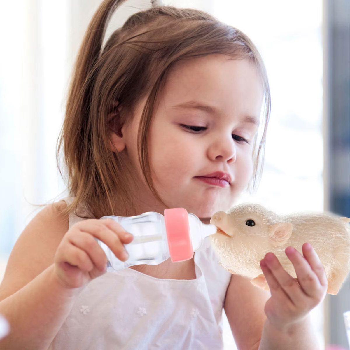 GENERICO - Bebé Cerdito Reborn Silicona Mascota Realista Tik Tok