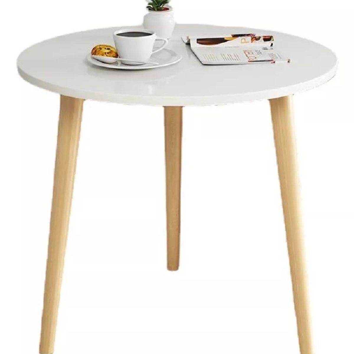 Mesa Centro Minimalista Madera Redonda Decorativa 40cm, marca GENERICO - Foto Principal