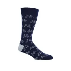 HUSH PUPPIES - Calcetín Algodón Hombre C Cuff Bike Azul Oscuro