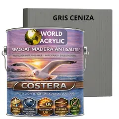 WORLD ACRYLIC - BARNIZ COSTERO - SEACOAT MADERA ANTISALITRE - GRIS CENIZA GALON