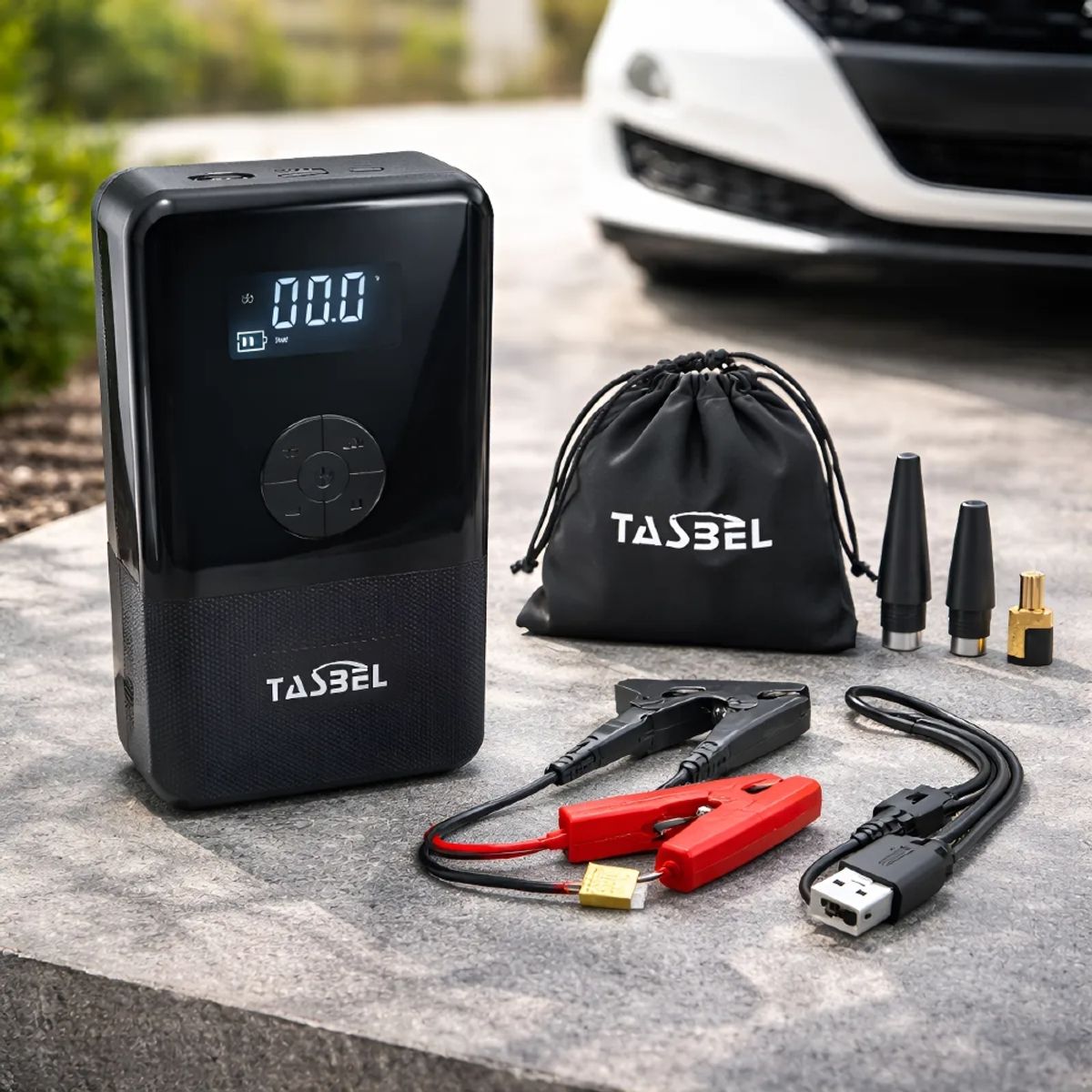 IRM - Partidor De Auto E Inflador Premium Portatil 2 En 1 Compresor Aire Neumaticos 12v FIGOIMPORT