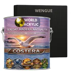 WORLD ACRYLIC - BARNIZ COSTERO - SEACOAT MADERA ANTISALITRE - WENGUE GALON
