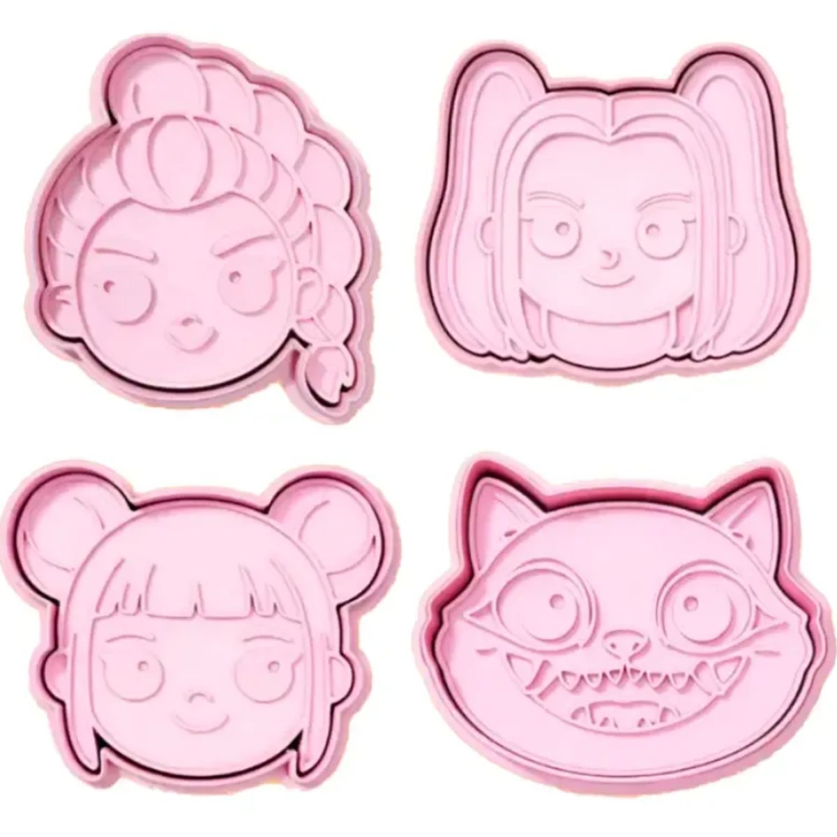 GENERICO - Cortadores de galletas - diseño k-pop (pack 4 un)