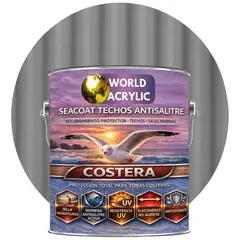 WORLD ACRYLIC - PINTURA TECHOS - SEACOAT TECHOS ANTISALITRE - GRIS GALON