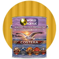 WORLD ACRYLIC - PINTURA TECHOS - SEACOAT TECHOS ANTISALITRE - MOSTAZA GALON