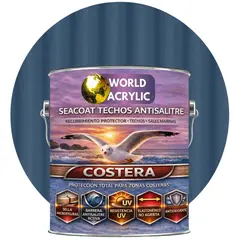 WORLD ACRYLIC - PINTURA TECHOS - SEACOAT TECHOS ANTISALITRE - AZUL PIZARRA GALON