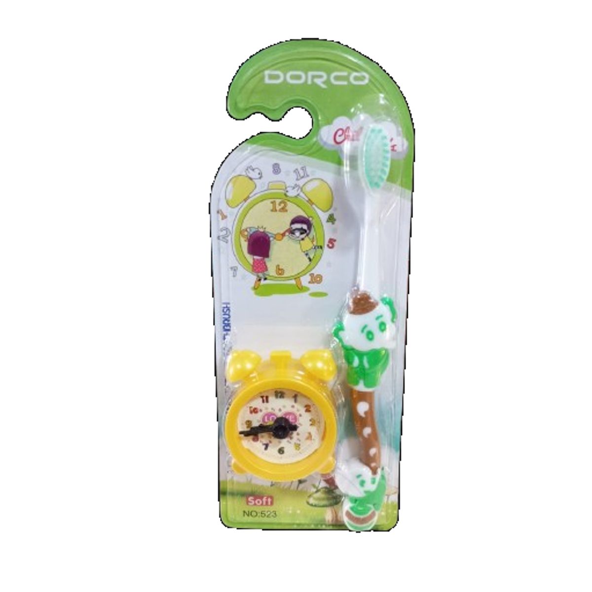 GENERICO - Set cepillo de dientes con juguete de reloj para niños