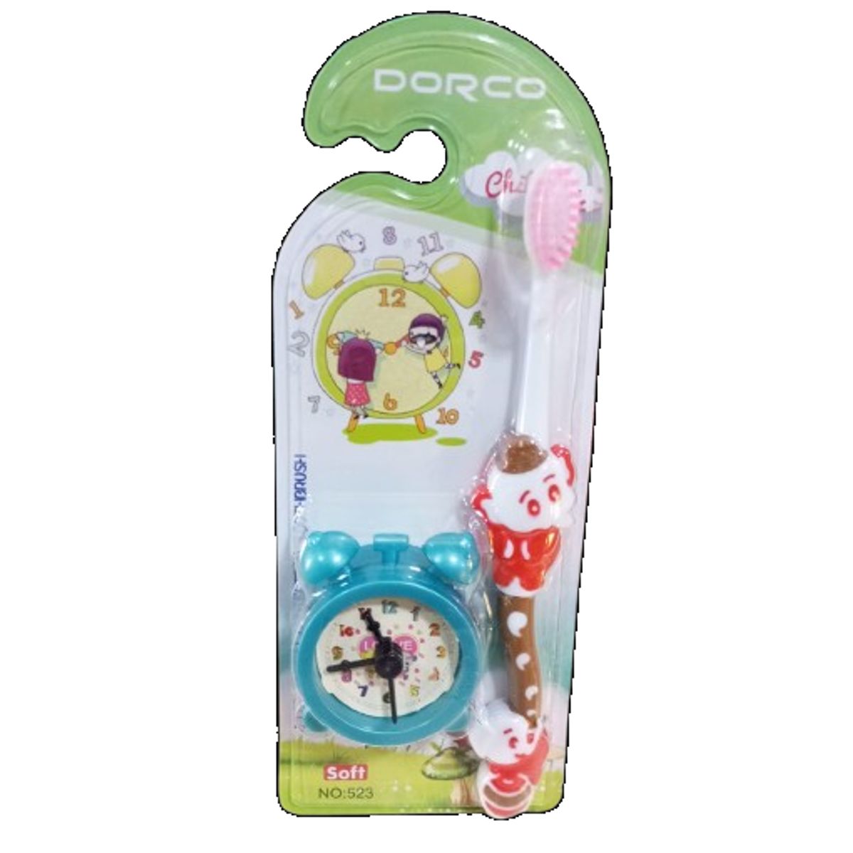 GENERICO - Set cepillo de dientes con juguete de reloj para niños